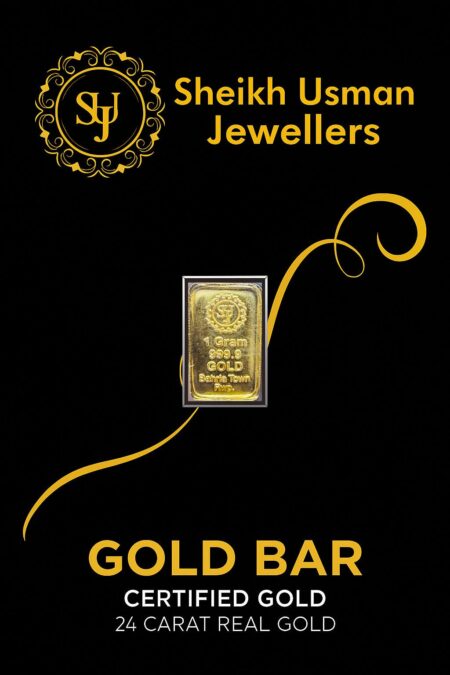 One Gram Gold Bar (SUJ) – 24K, 999.9% Pure, Sealed