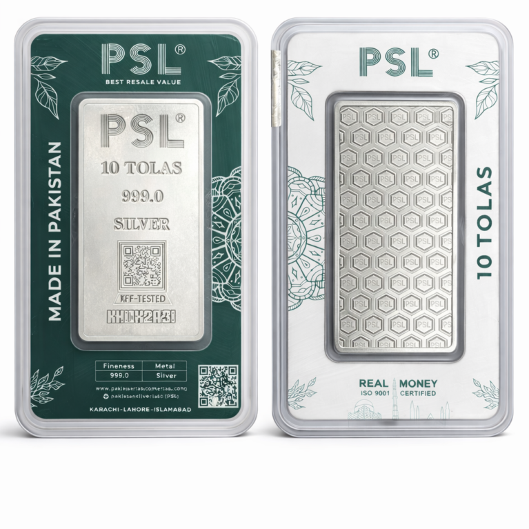 10 TOLAS (PSL QR Code Bar)-999.0%PURE
