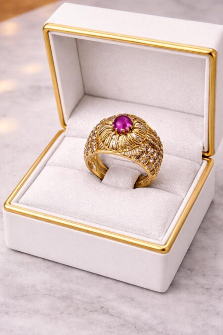 Gold Ring - 21 Karat - Weight: 4.340