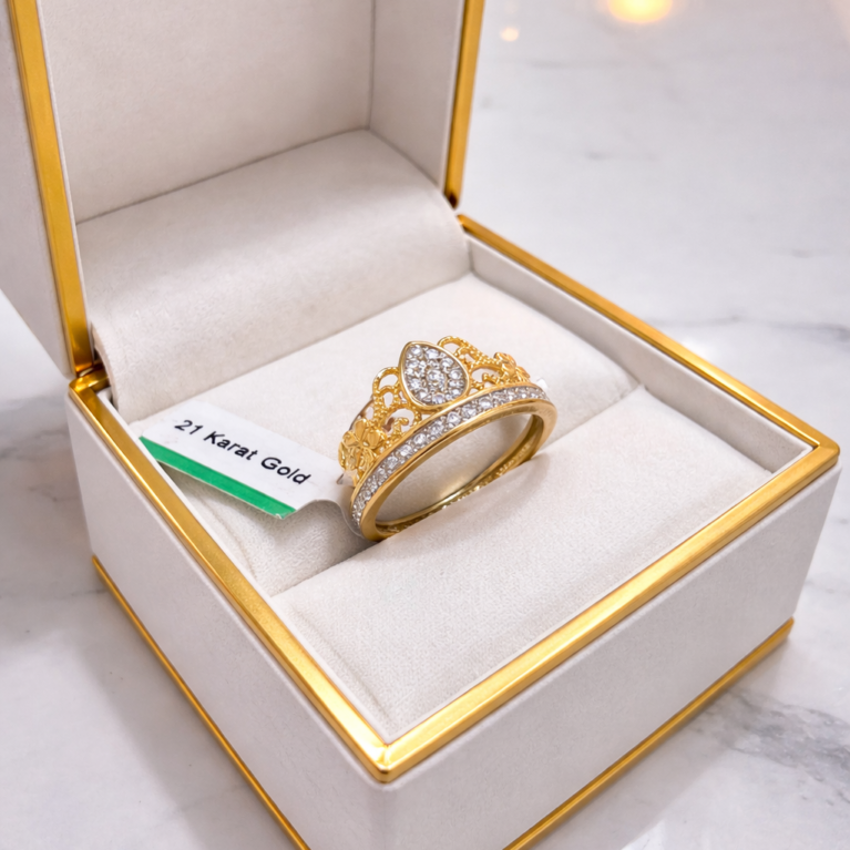Gold Ring - 21 Karat - Weight : 3.120